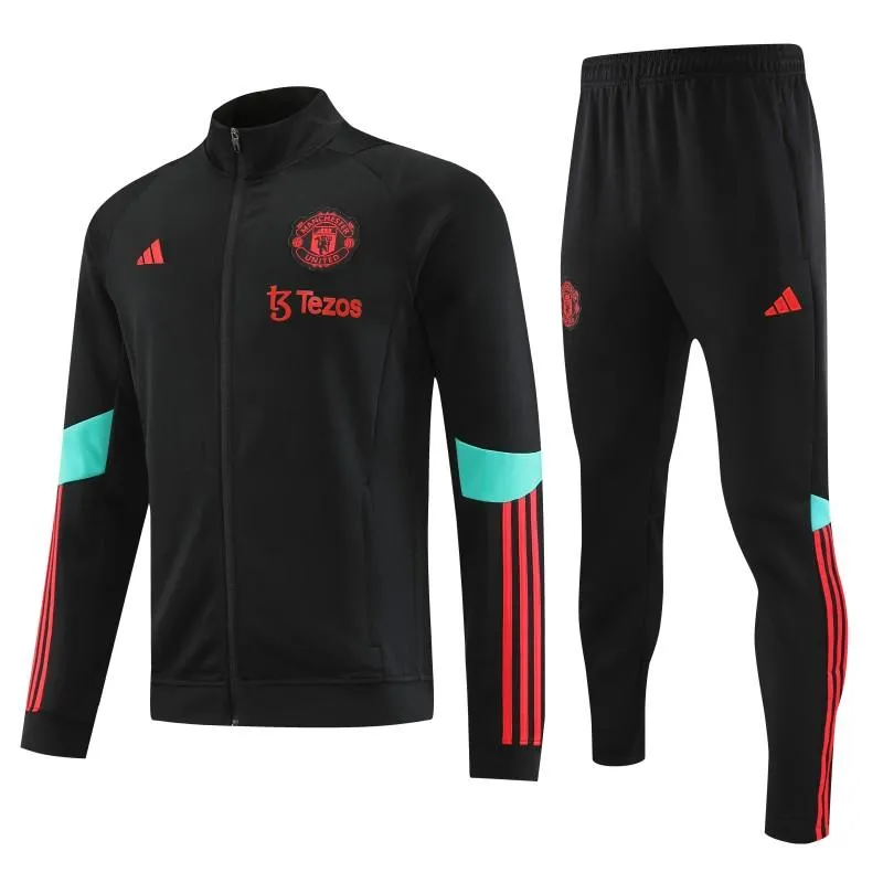 23/24 Manchester United Black Full Zipper Jacket+Pants