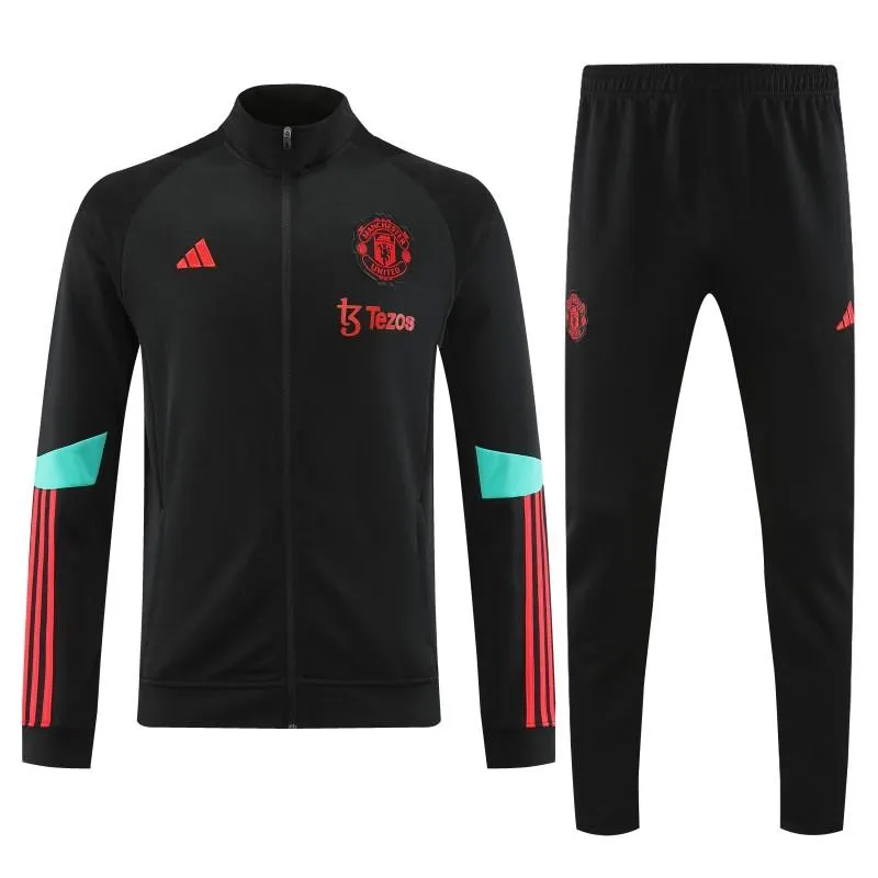 23/24 Manchester United Black Full Zipper Jacket+Pants