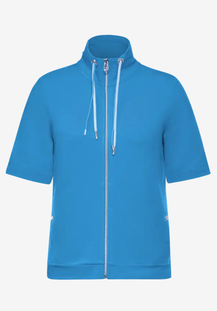 321631 - Blue Zip Up Jacket - Cecil