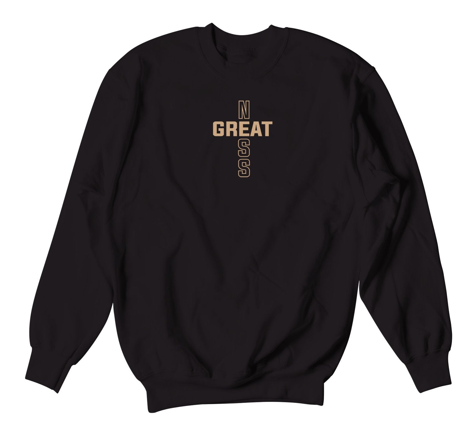 500 Stone Sweater - Greatness Cross - Black