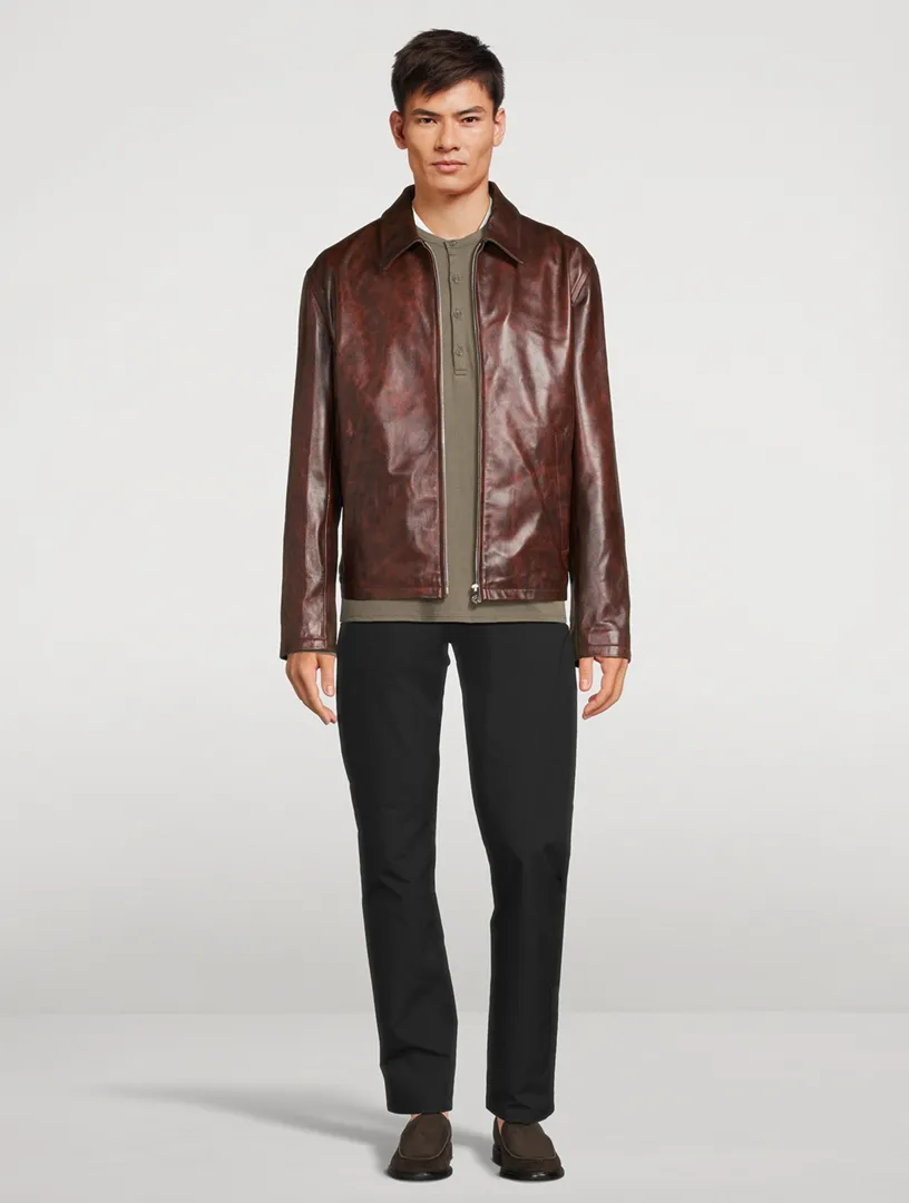 ACNE STUDIOS Leather Zip Jacket