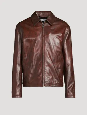 ACNE STUDIOS Leather Zip Jacket