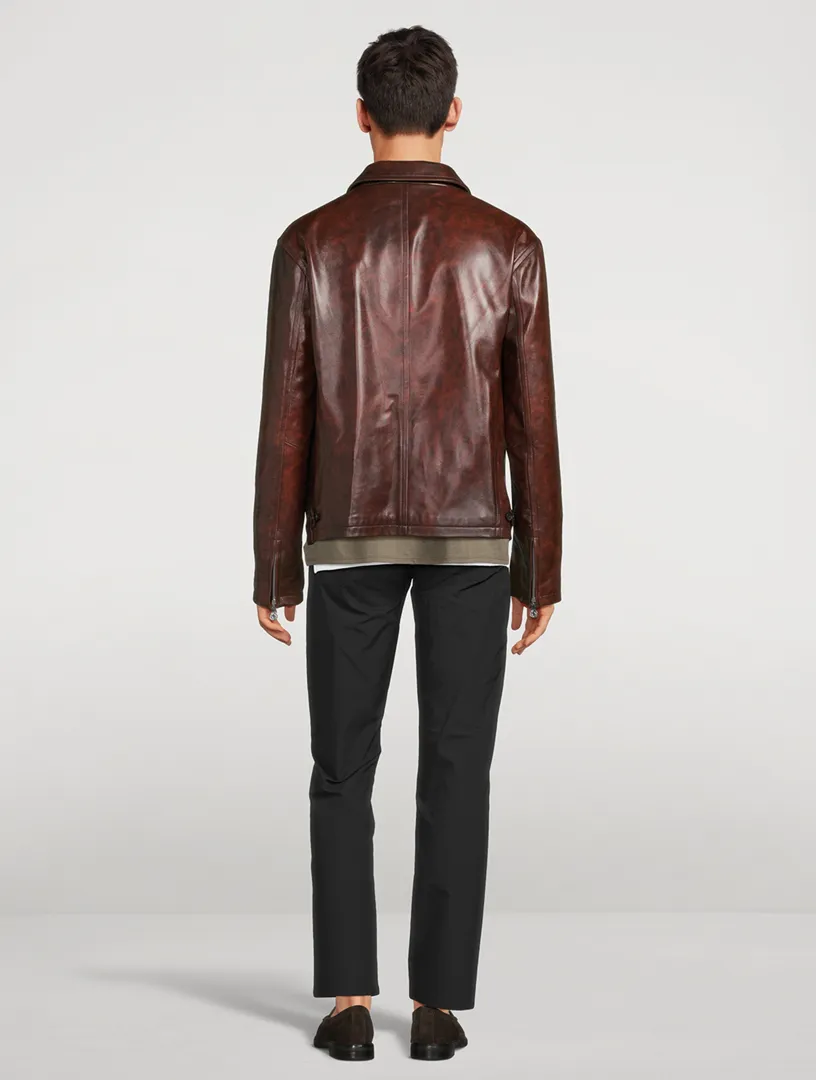 ACNE STUDIOS Leather Zip Jacket