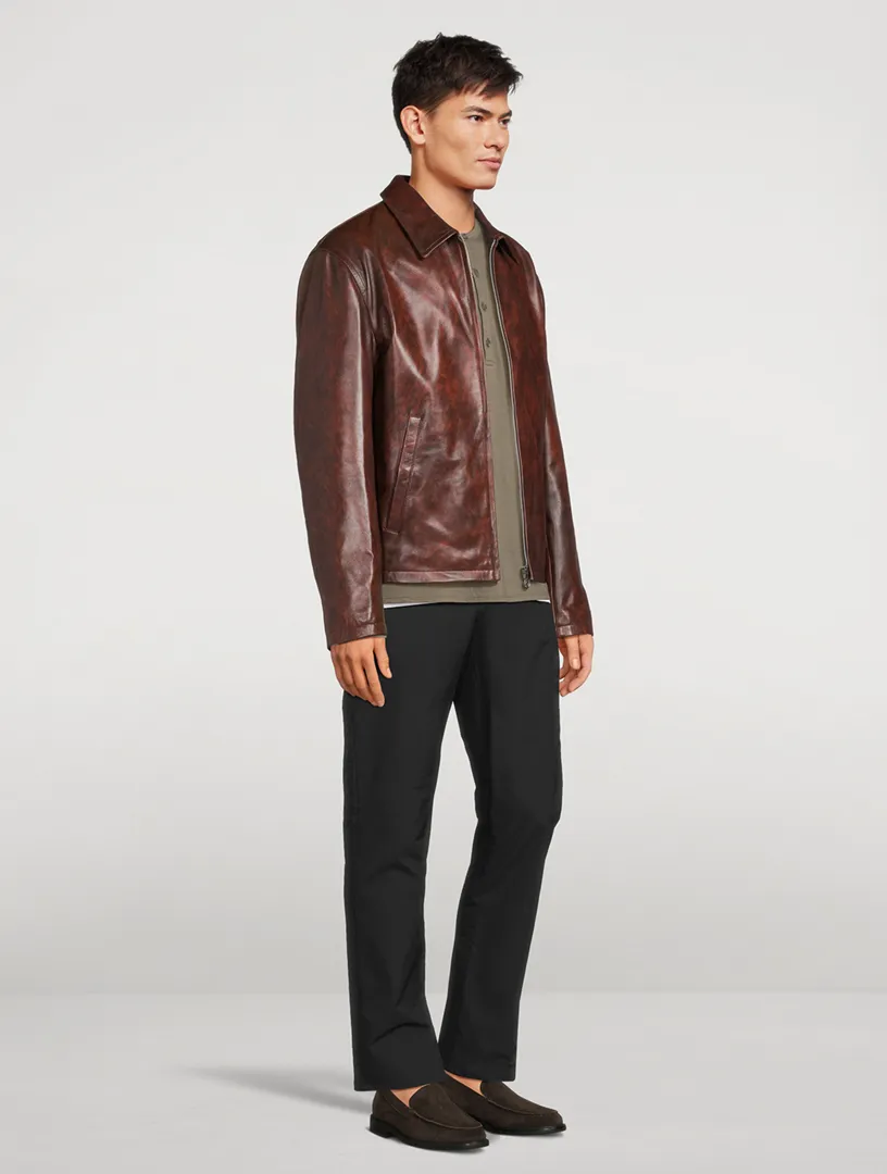 ACNE STUDIOS Leather Zip Jacket