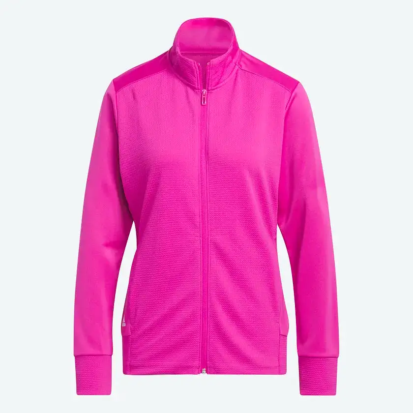 Adidas Textured Full Zip Jacket HS2470 Lucid Fuchsia