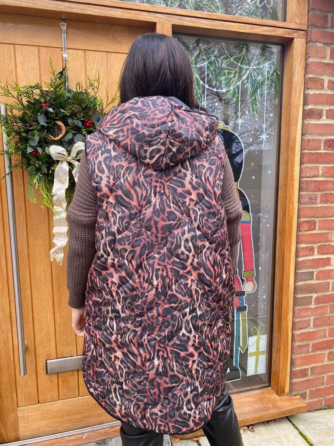 Animal Print Quilted Gilet Pam