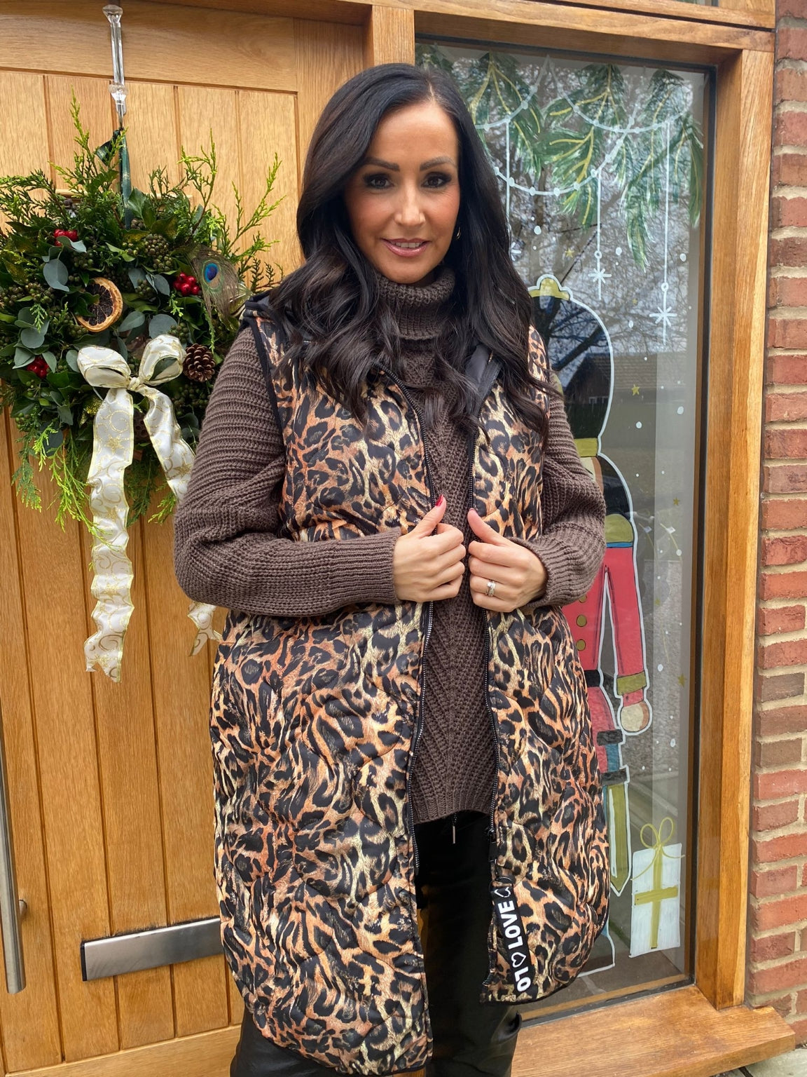 Animal Print Quilted Gilet Pam