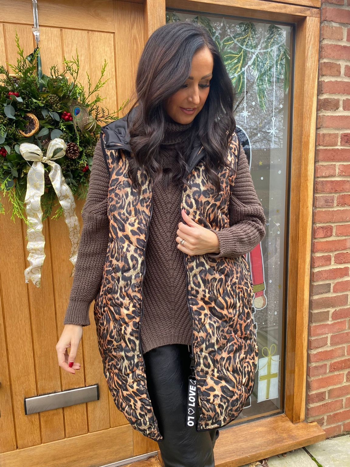 Animal Print Quilted Gilet Pam