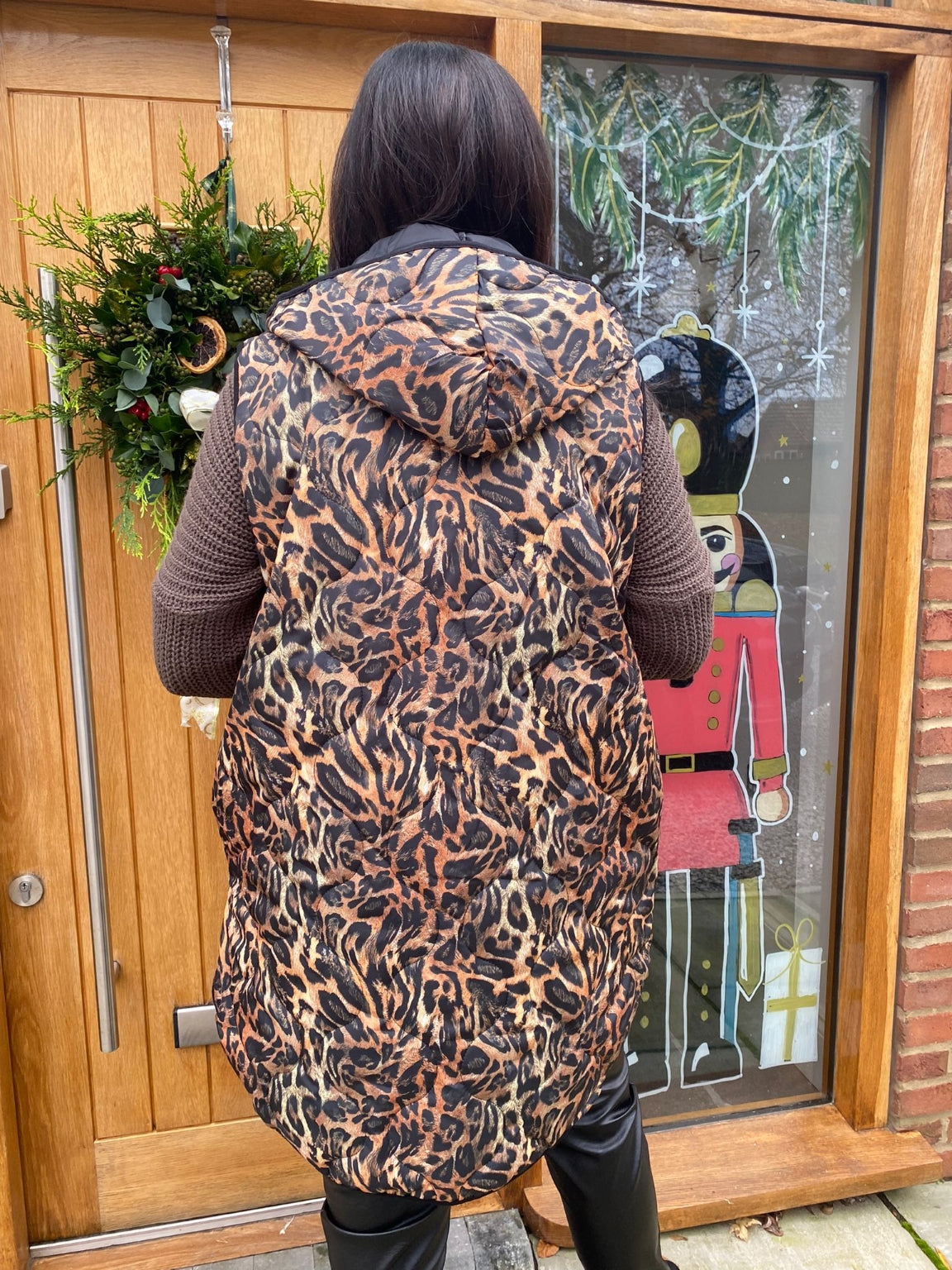 Animal Print Quilted Gilet Pam