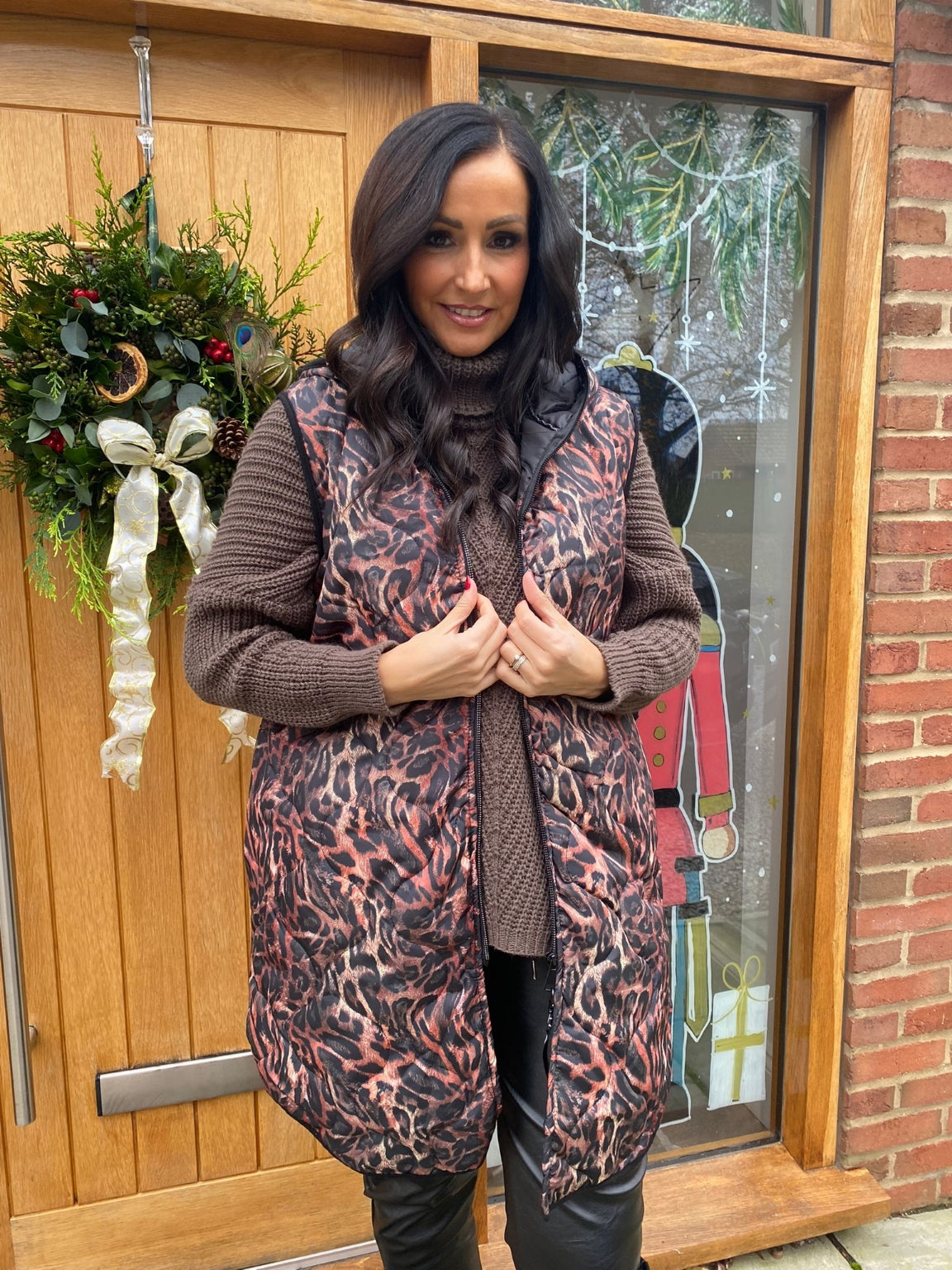 Animal Print Quilted Gilet Pam