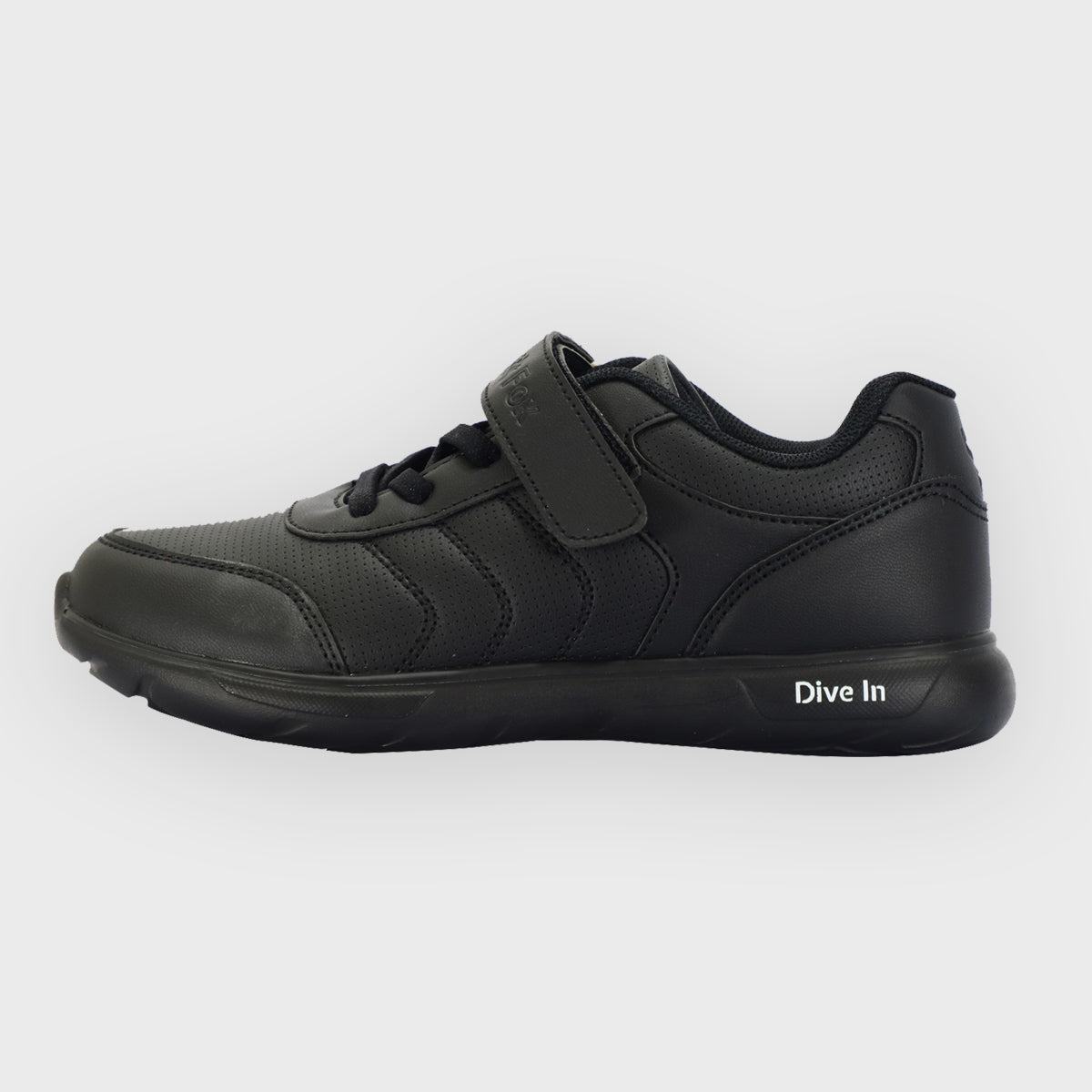 Arctic Fox Black School Shoes