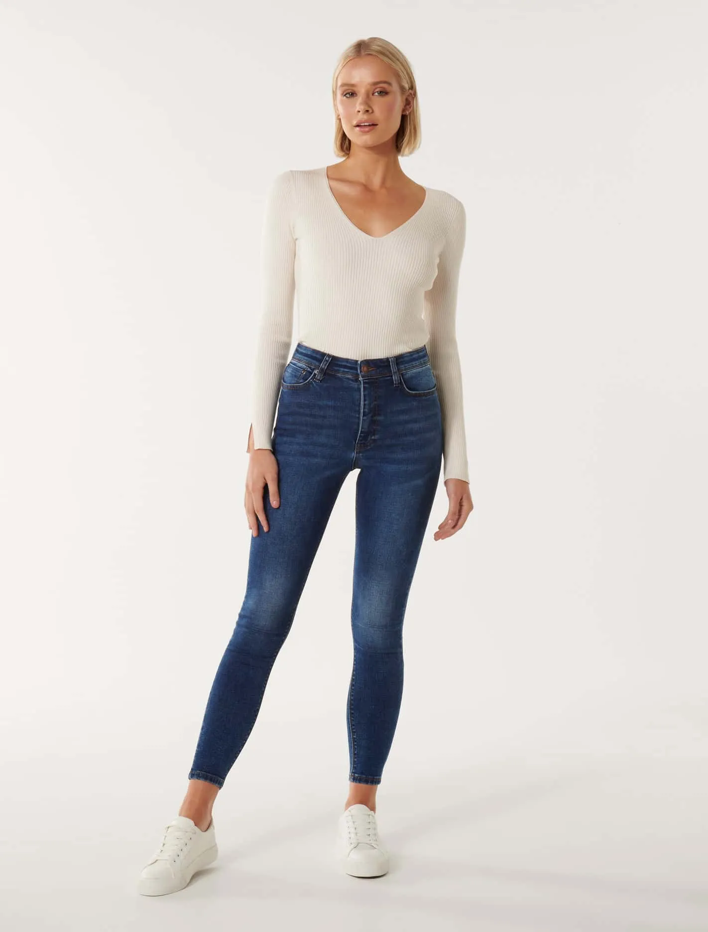 Ashley Mid-Rise Skinny Jeans