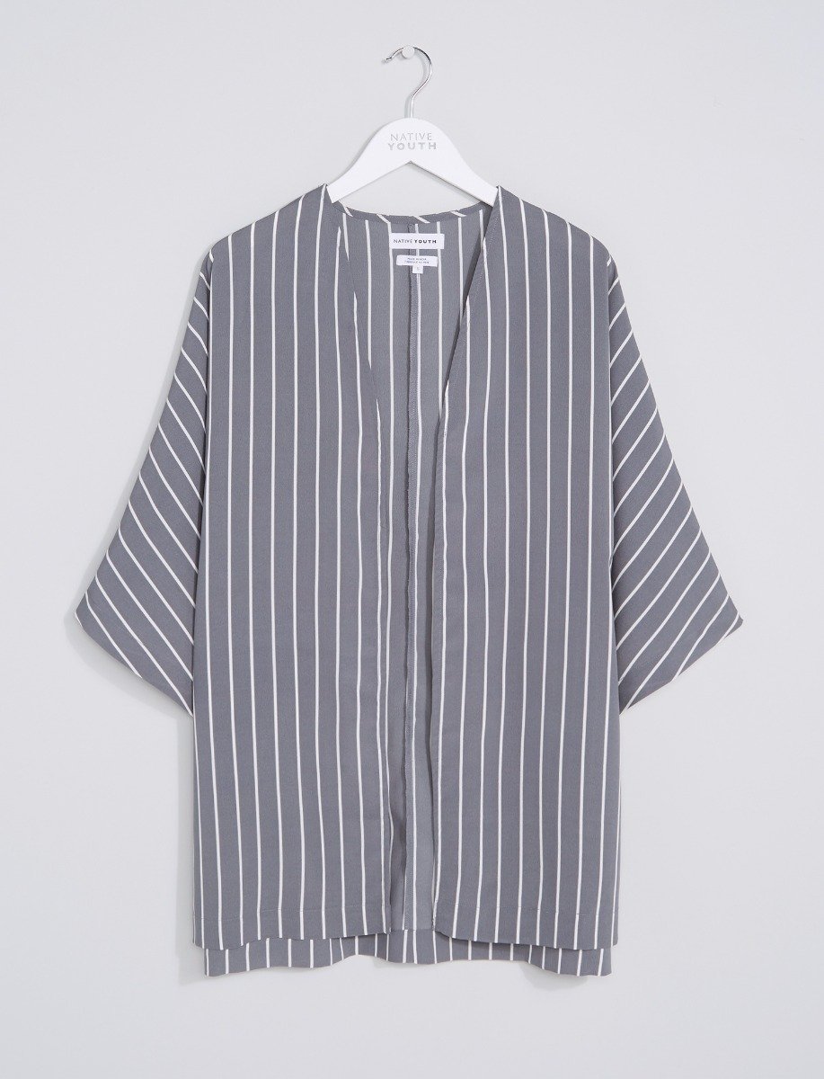 Aya Stripe Kimono Jacket