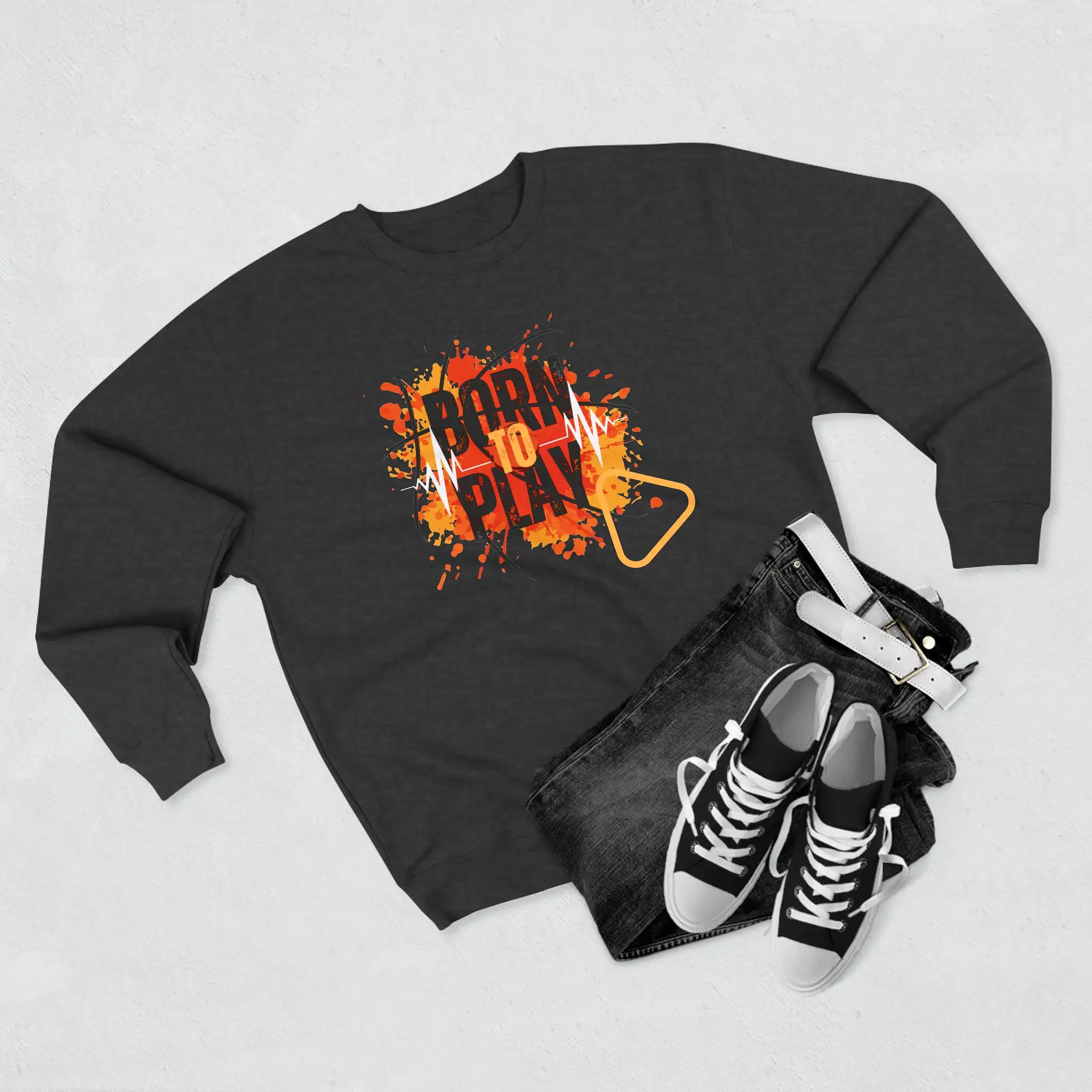 Born to play - Unisex Premium Crewneck Sweatshirt