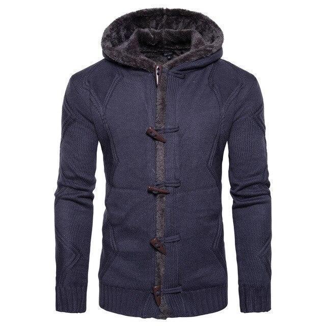 Buckle Cardigan Sweater For Men