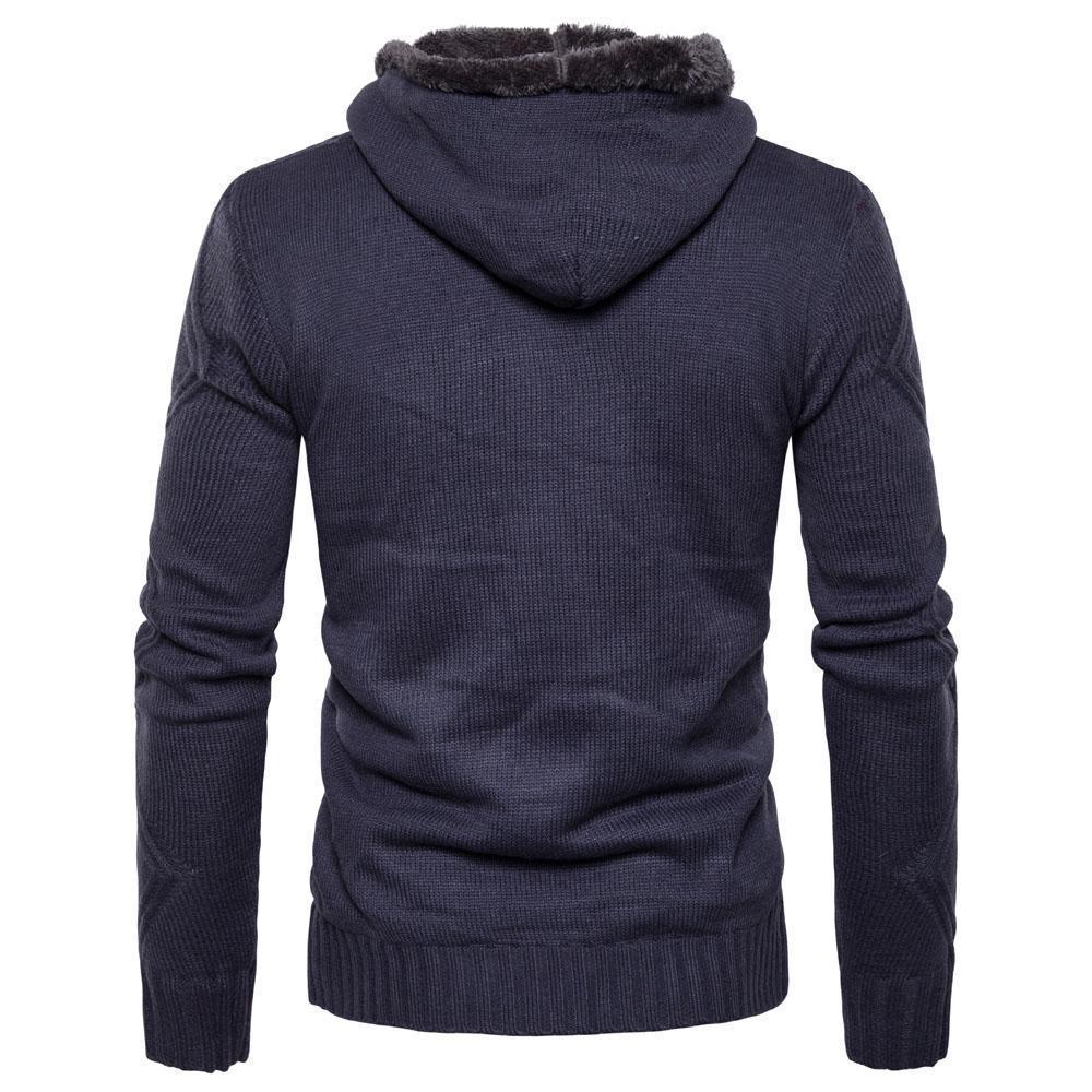 Buckle Cardigan Sweater For Men