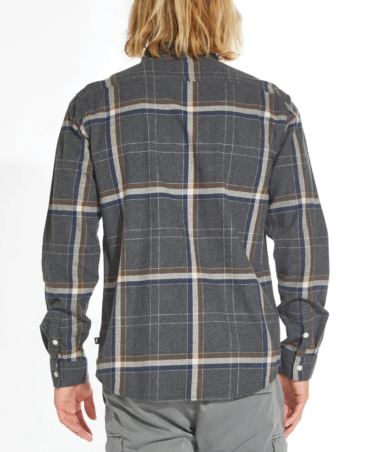 Burt Flannel Shirt (Heather Dark Charcoal)