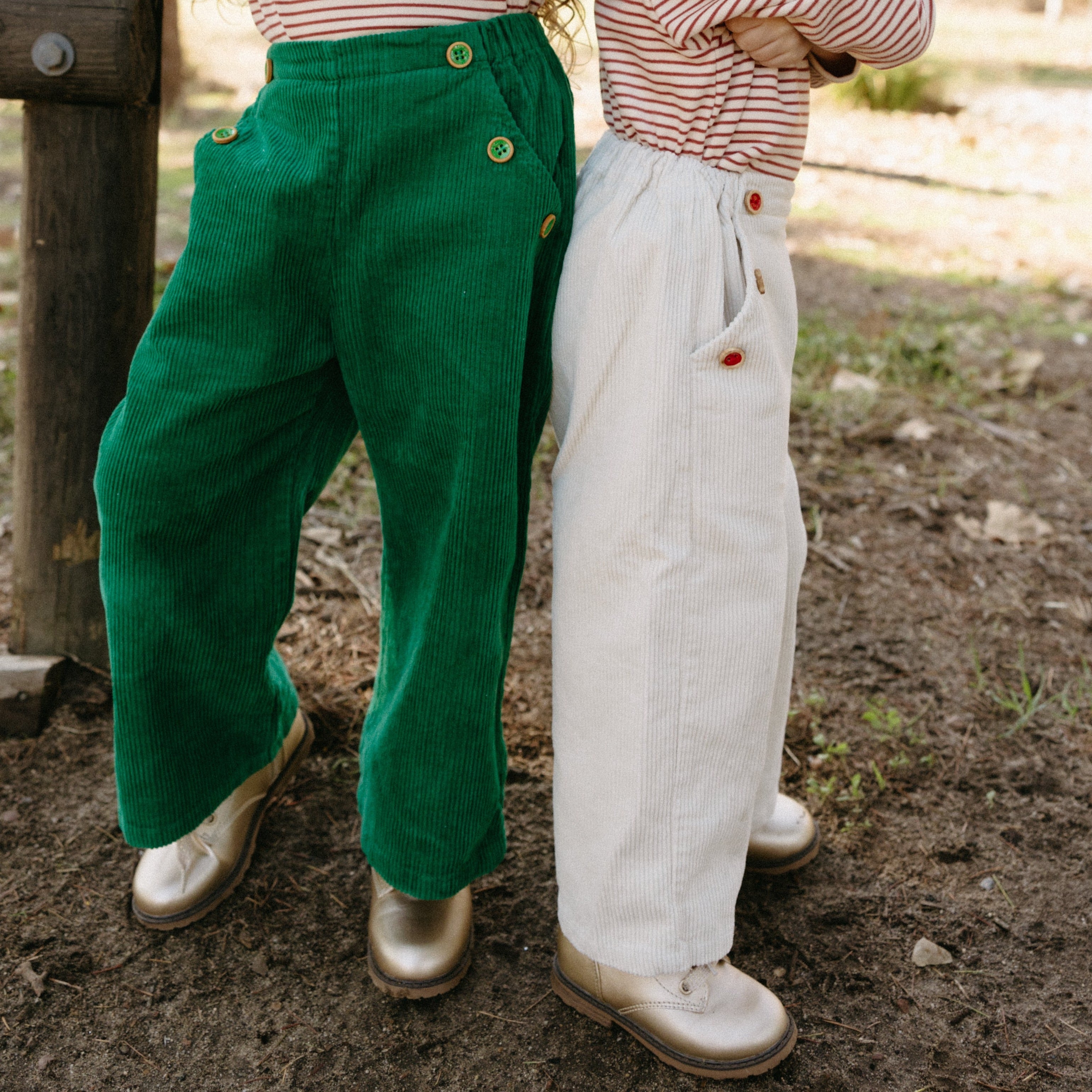 Button Corduroy Pants