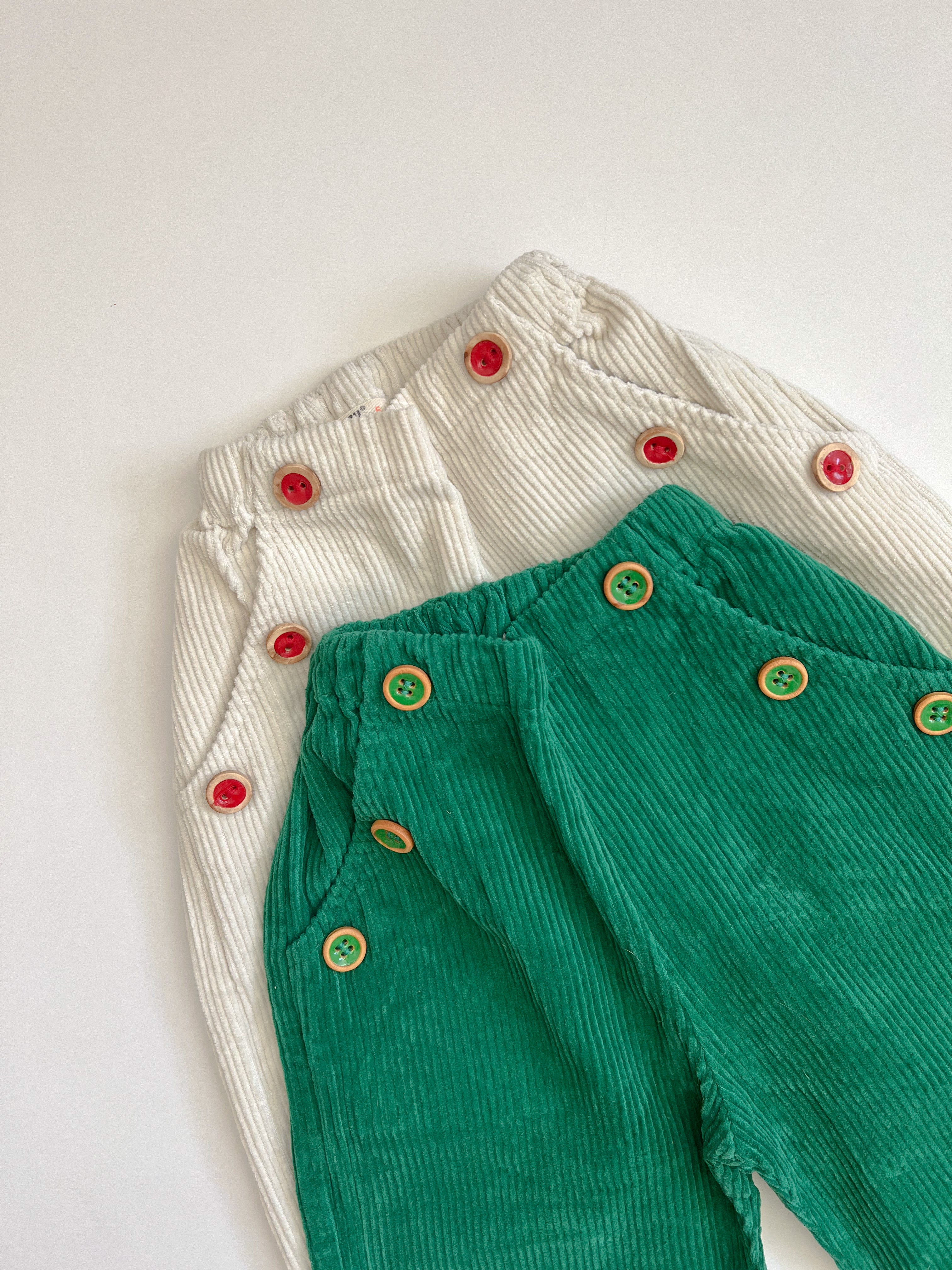 Button Corduroy Pants