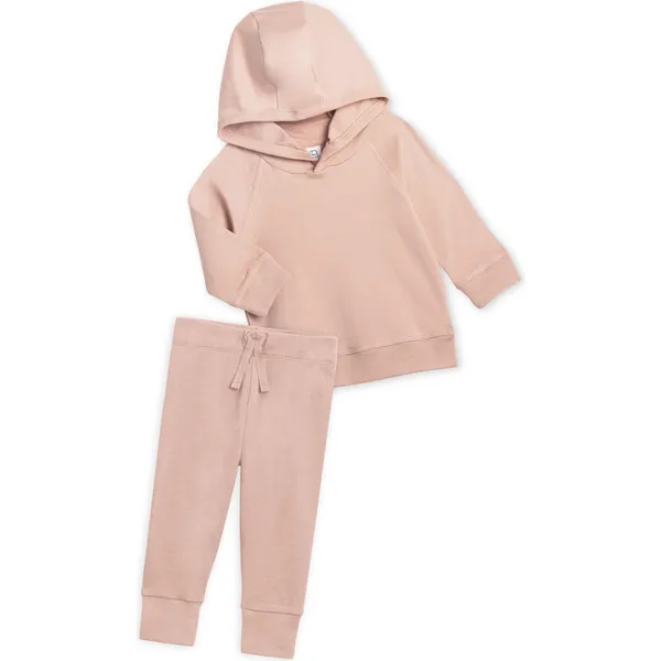 Colored Organics Organic Hoodie and Pant Set, Blush