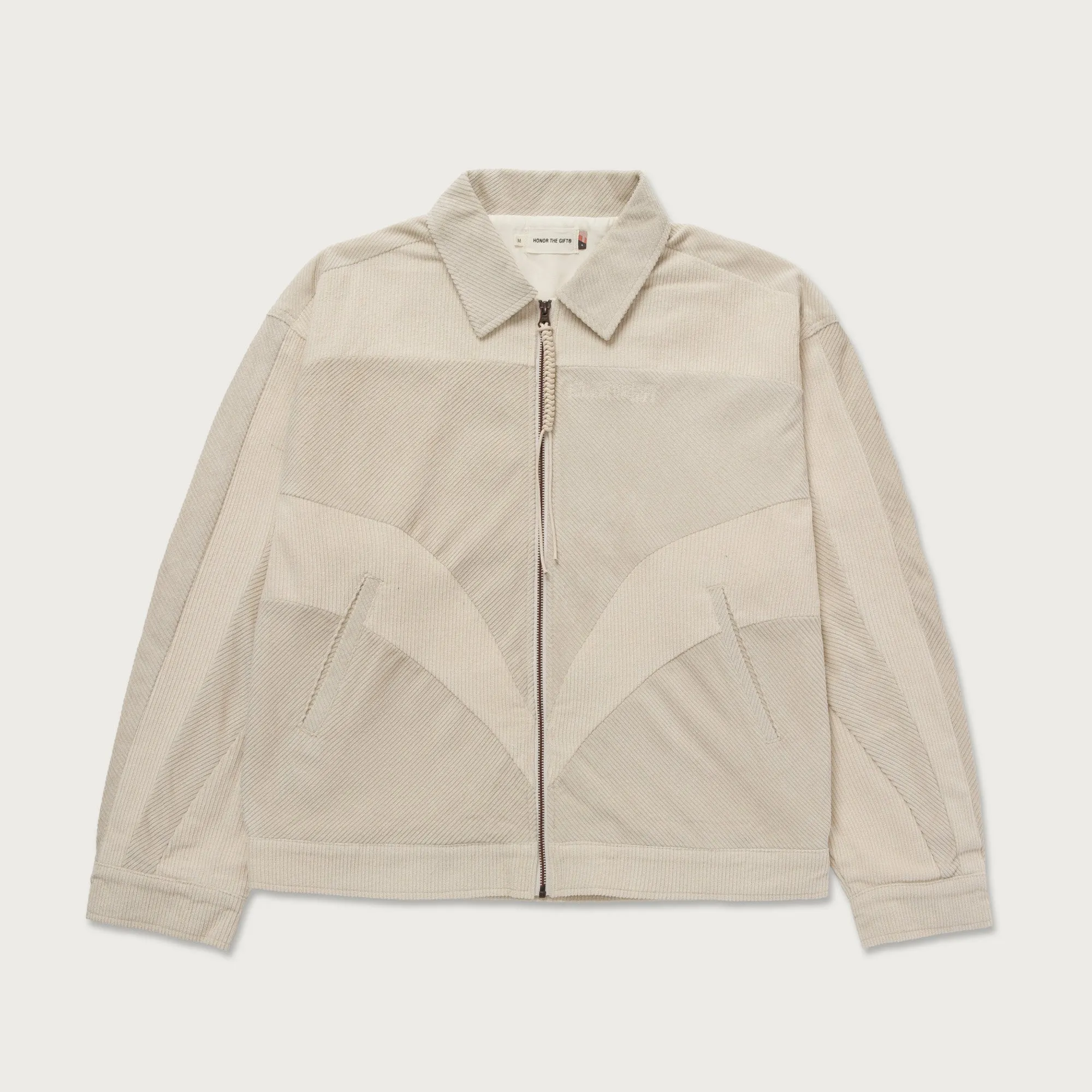 Corduroy Zip Jacket - Bone