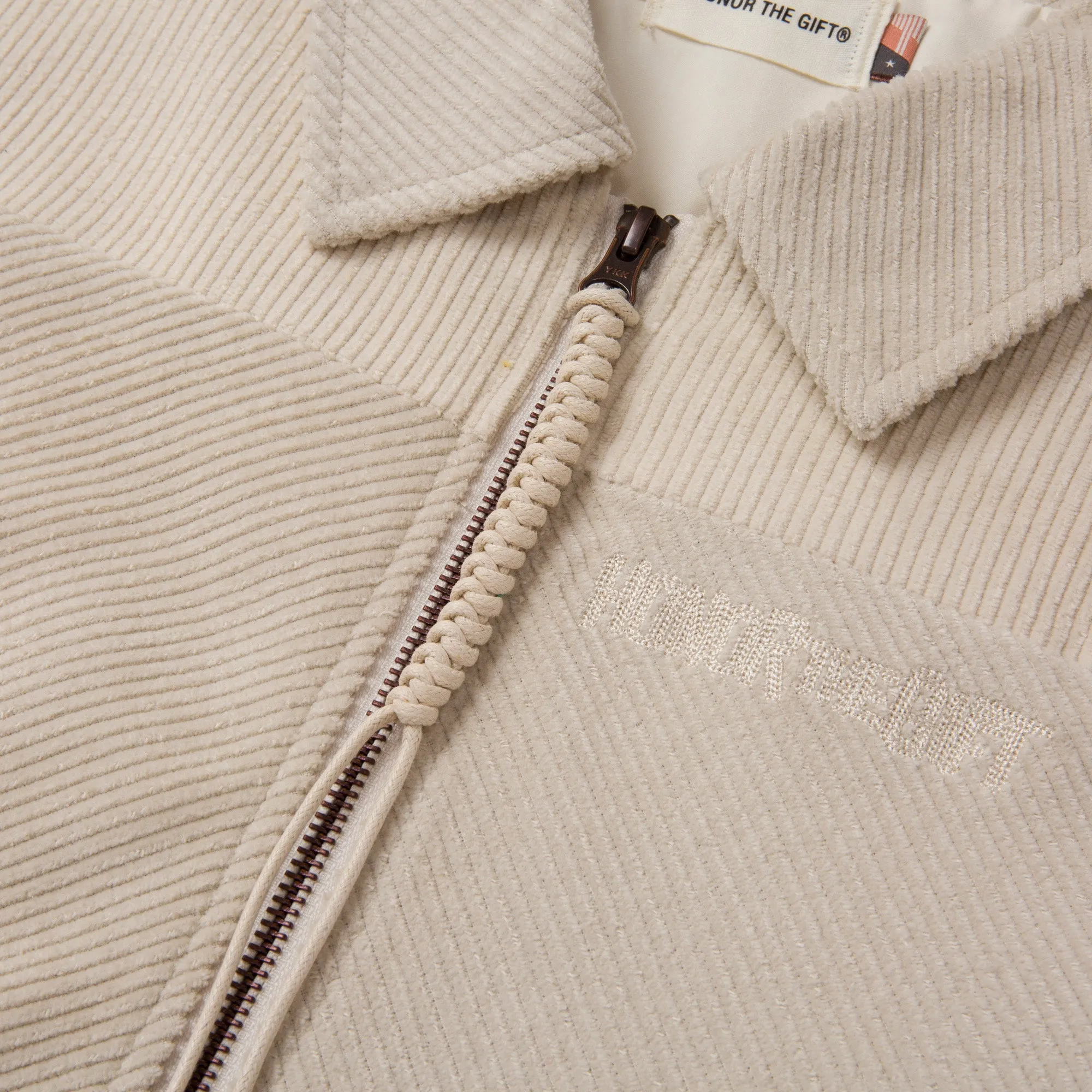 Corduroy Zip Jacket - Bone