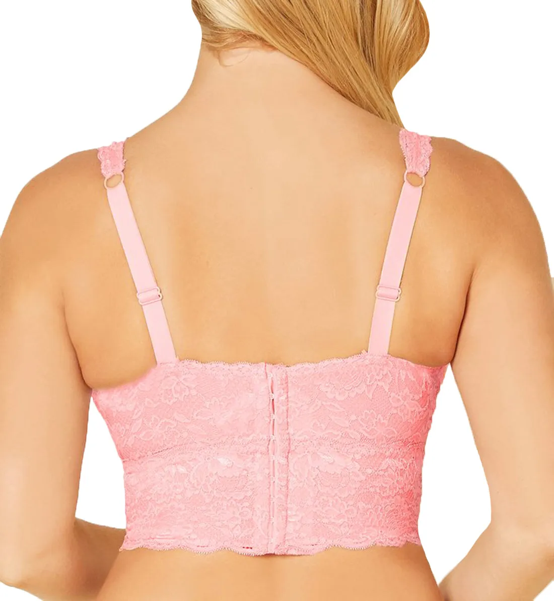 Cosabella Never Say Never CURVY Plungie Longline Bralette (NEVER1385) - Quartz Pink