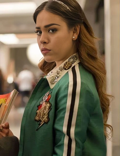 Danna Paola Elite Lu Green Jacket | William Jacket