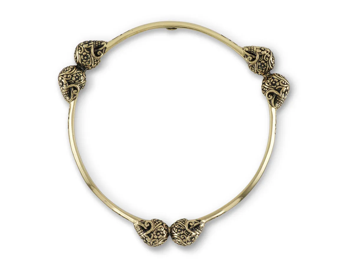 Day of the Dead Bangle - Bronze