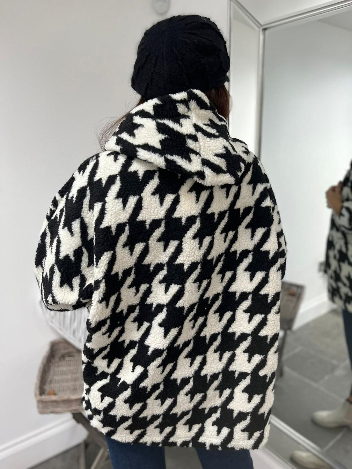 Dogtooth Zip Up Jacket Mika