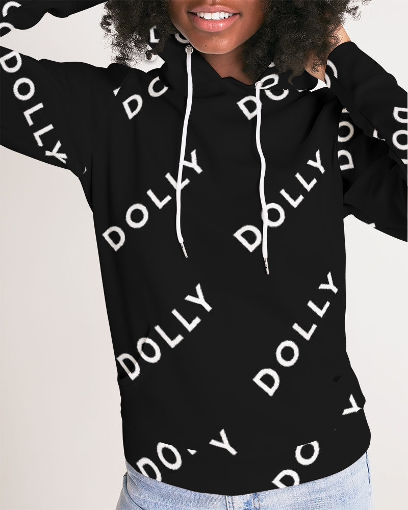 DOLLY REPEAT LOGO BLACK Women's Hoodie