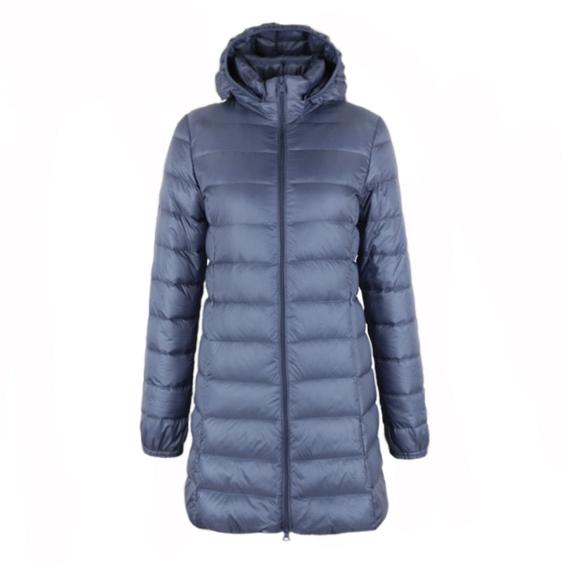 Down Jacket Women Hooded Female Warm Coat