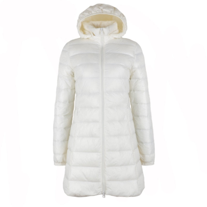 Down Jacket Women Hooded Female Warm Coat