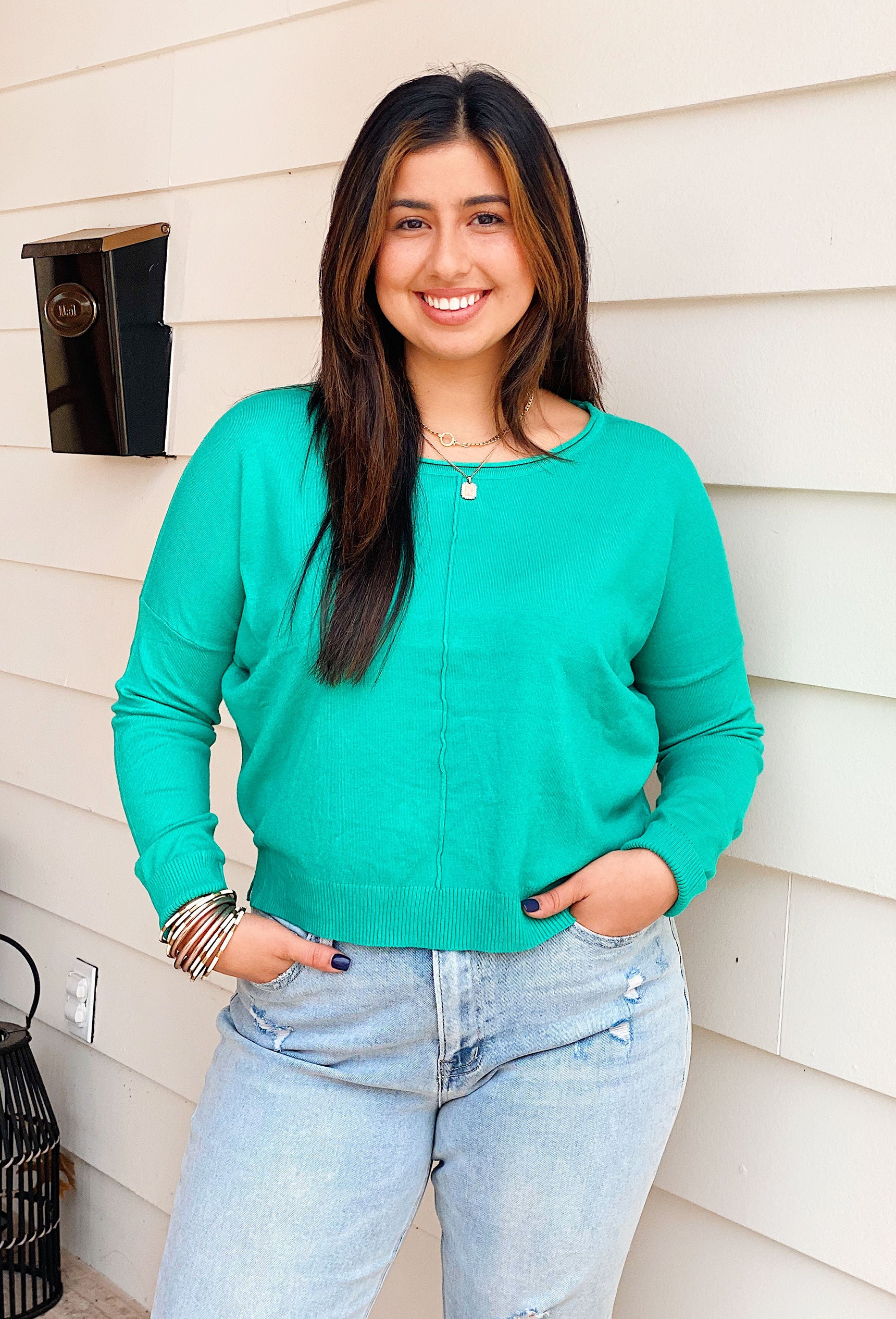 Dreamers Favorite Sweater in Emerald