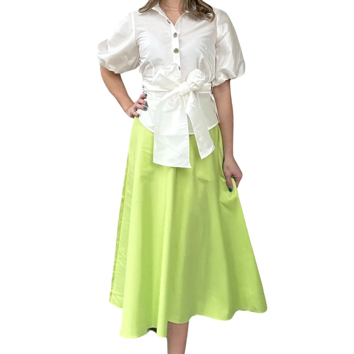 Emily Shalant Silk Party Skirt - (three colors)