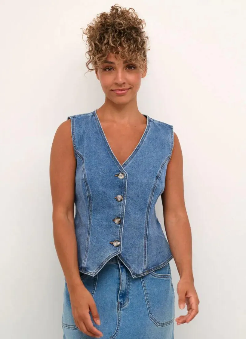 Fatima Denim Waistcoat