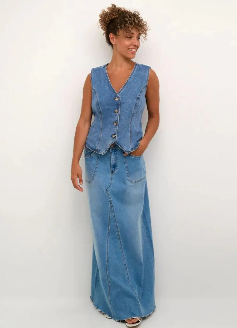 Fatima Denim Waistcoat