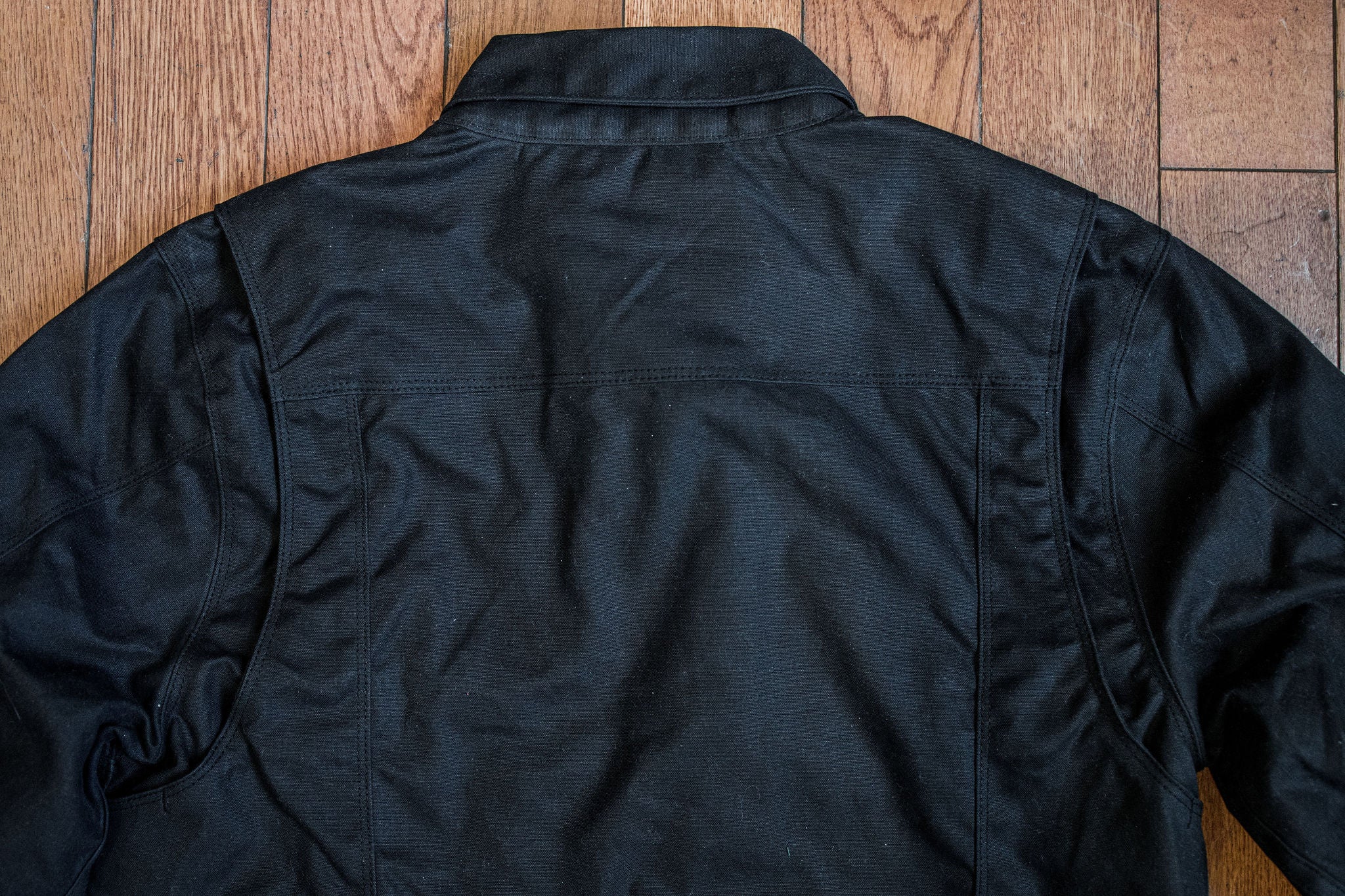 Freenote Cloth Riders Jacket Waxed Canvas - Black