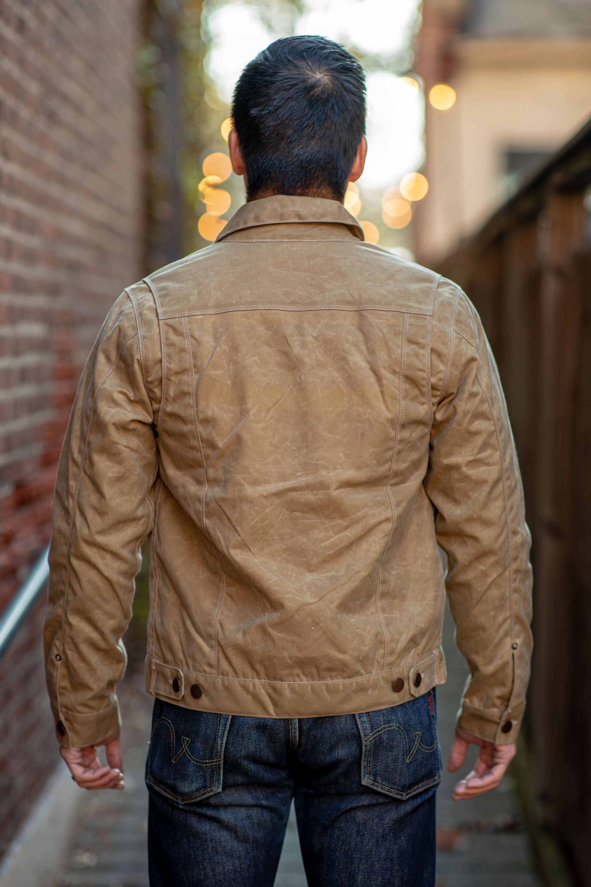 Freenote Cloth Riders Jacket Waxed Canvas- Tobacco