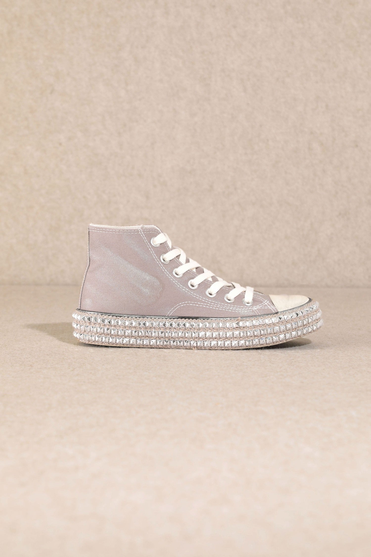 High Top Spike Detail Sneakers