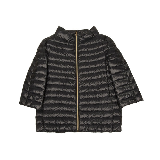 JACKET WITH 3/4 SLEEVE IN MICROFEATHER Kid Blue Navy 