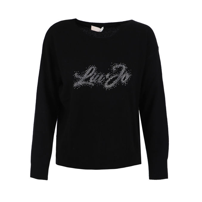 KNIT WITH LOGO Woman Black 