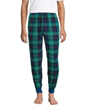 Lands' End Big & Tall Flannel Jogger Pajama Pants