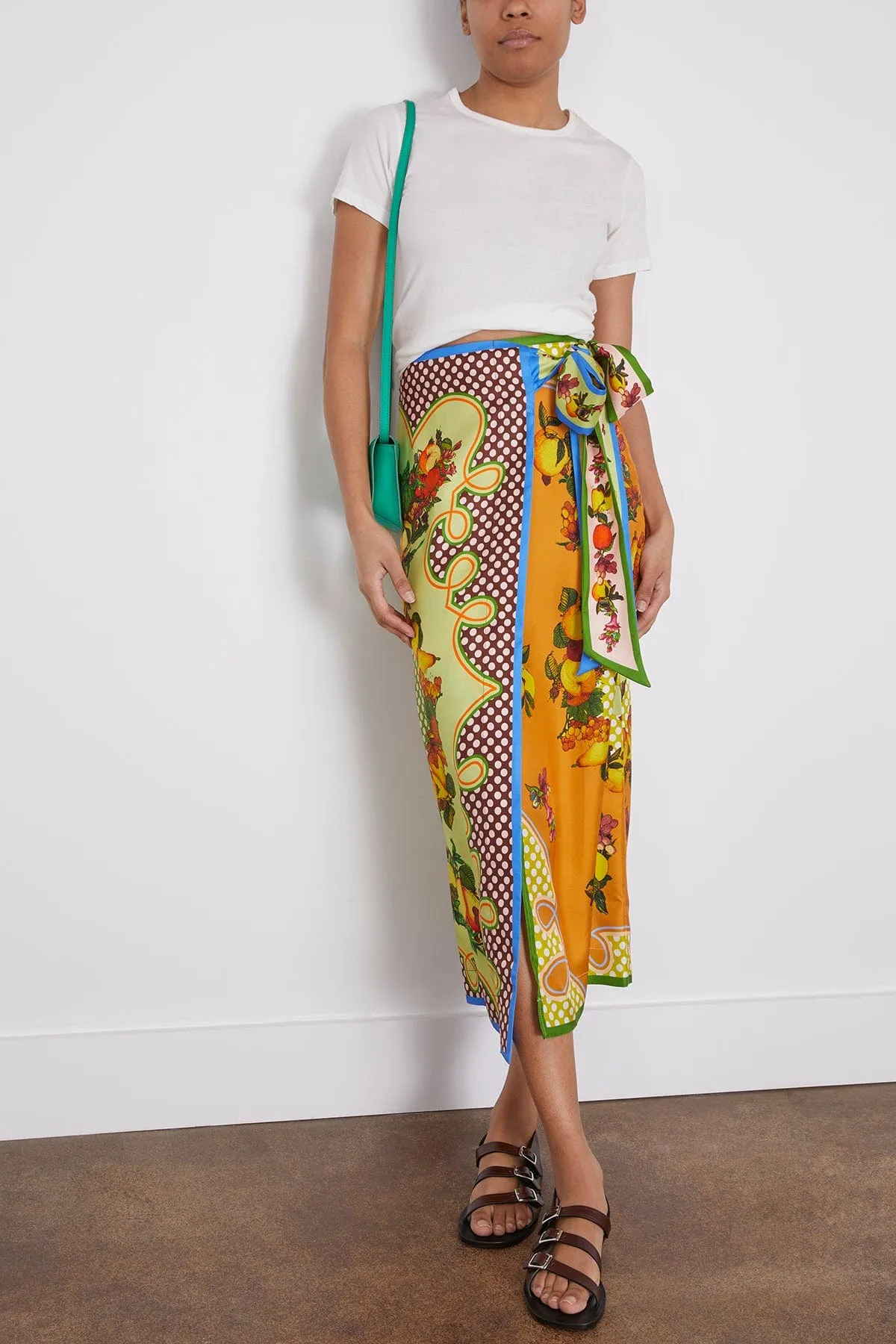 Lemonis Silk Skirt in Multi