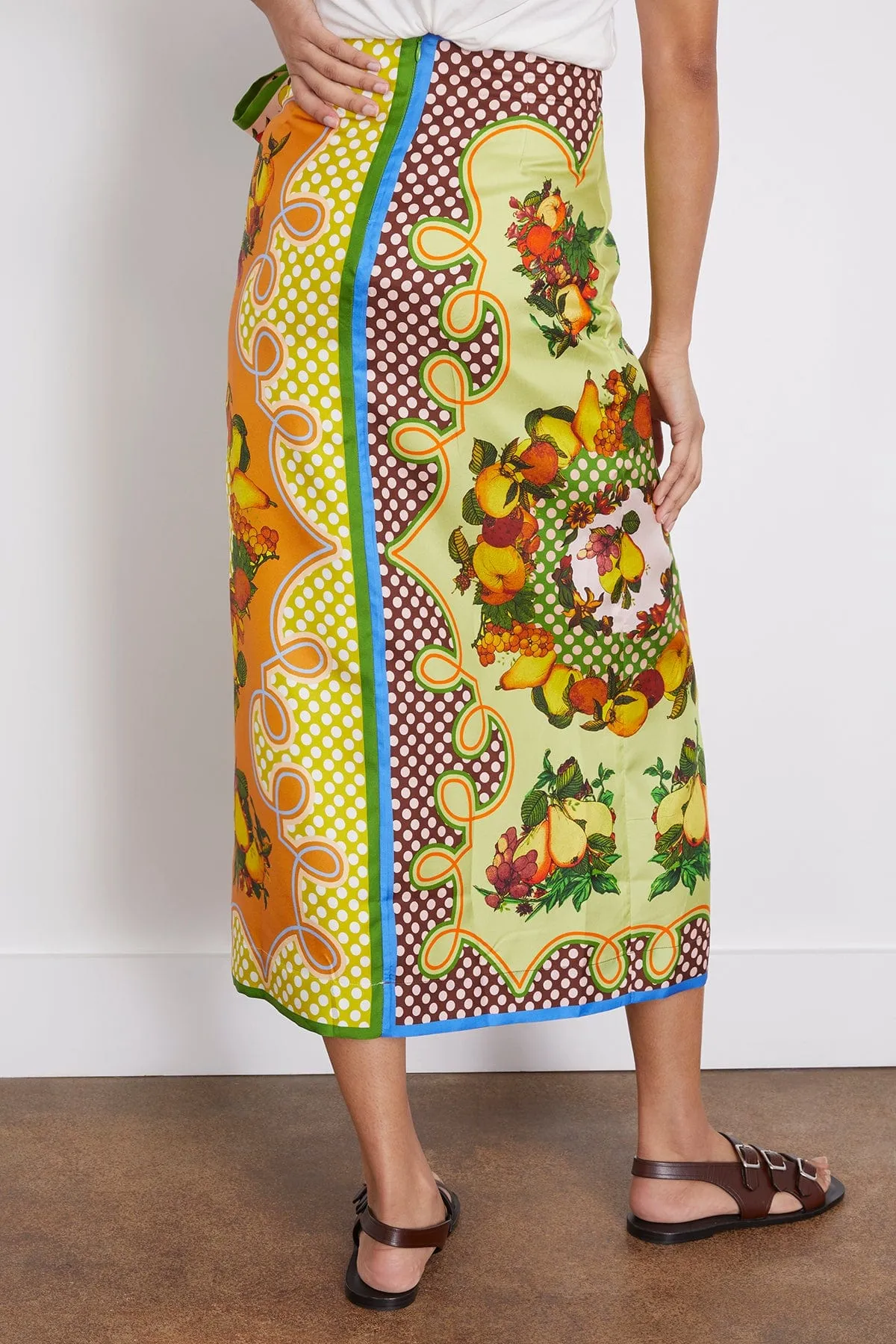 Lemonis Silk Skirt in Multi