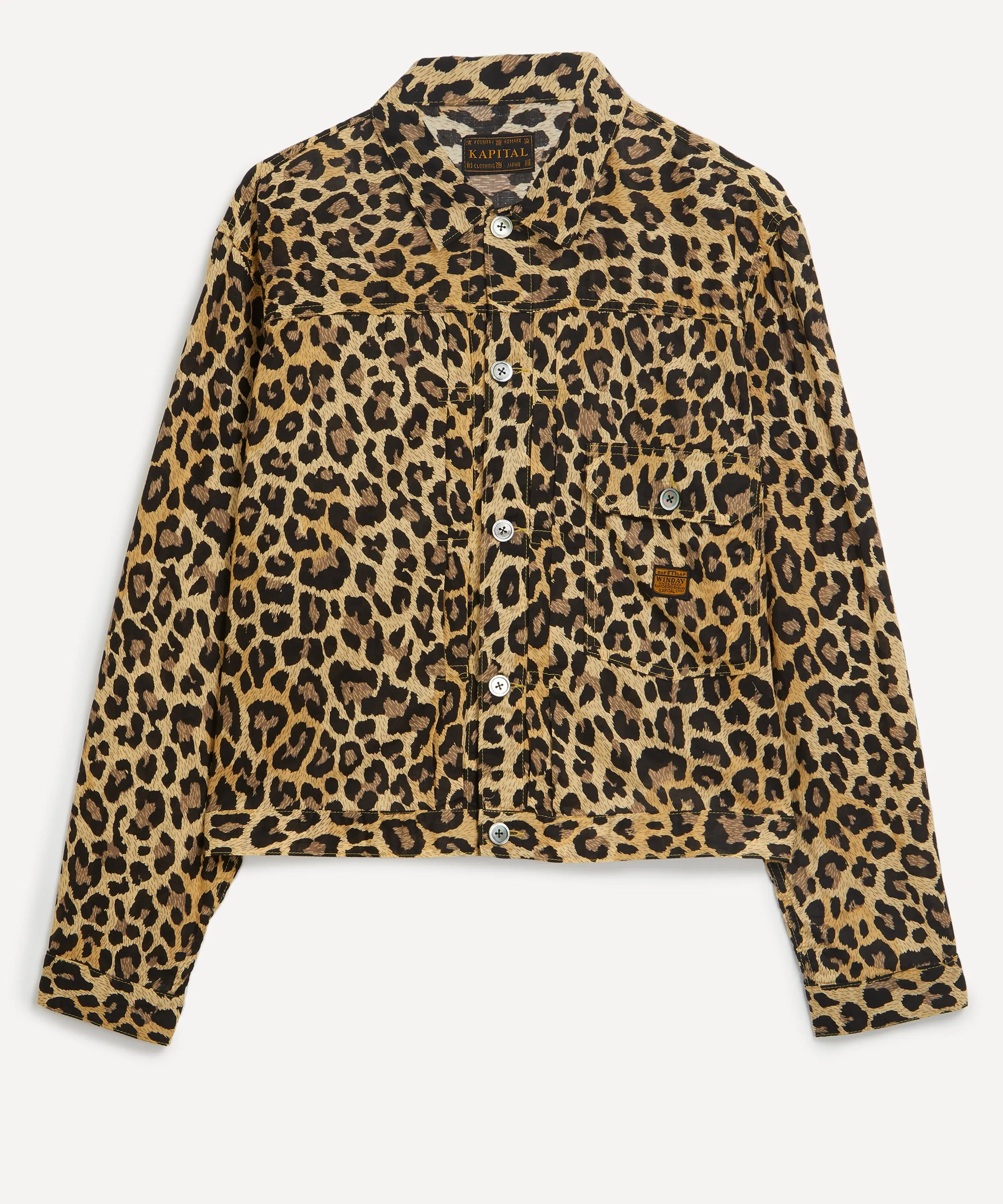 Leopard Print Cotton-Gauze 1st Jacket