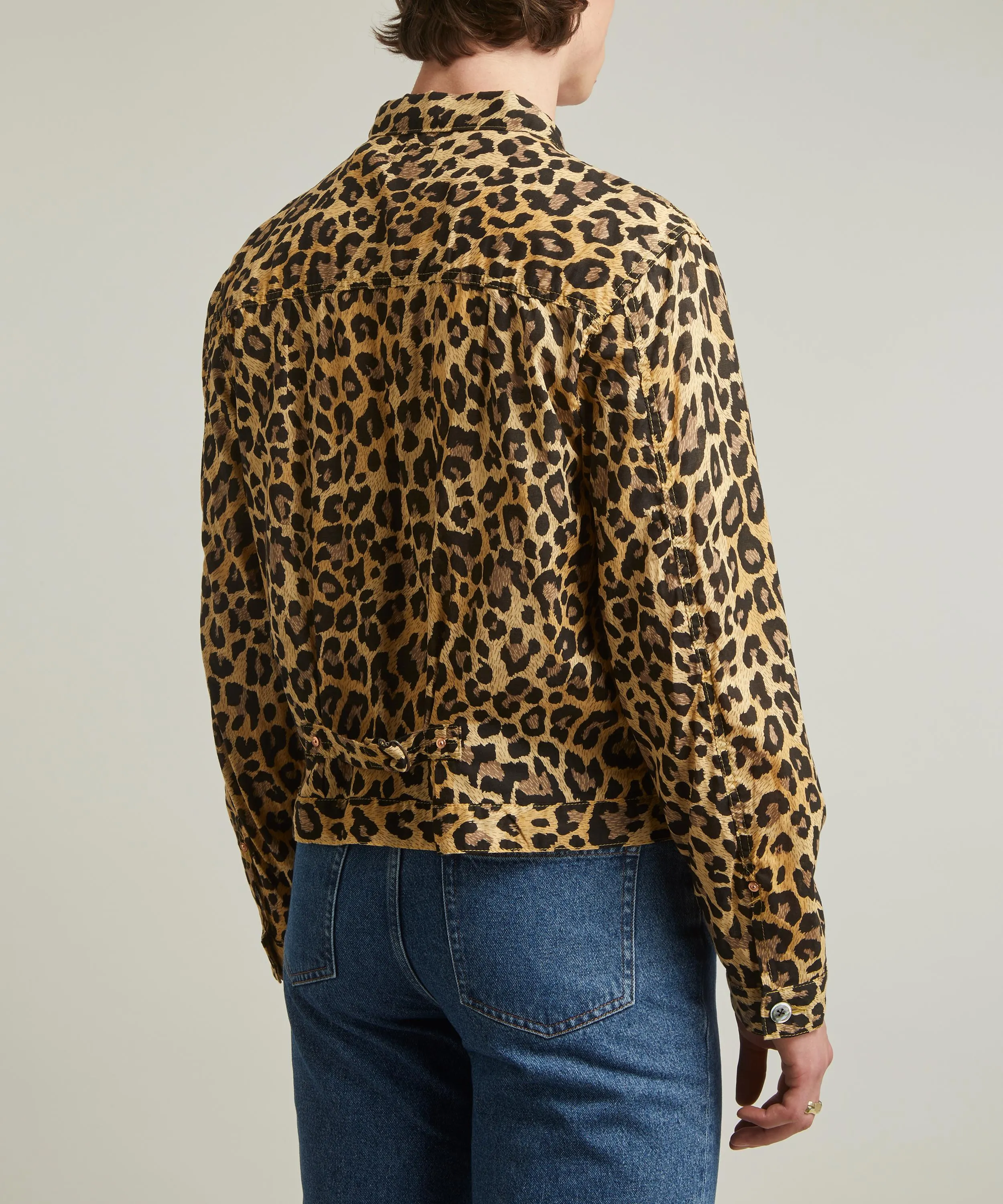 Leopard Print Cotton-Gauze 1st Jacket