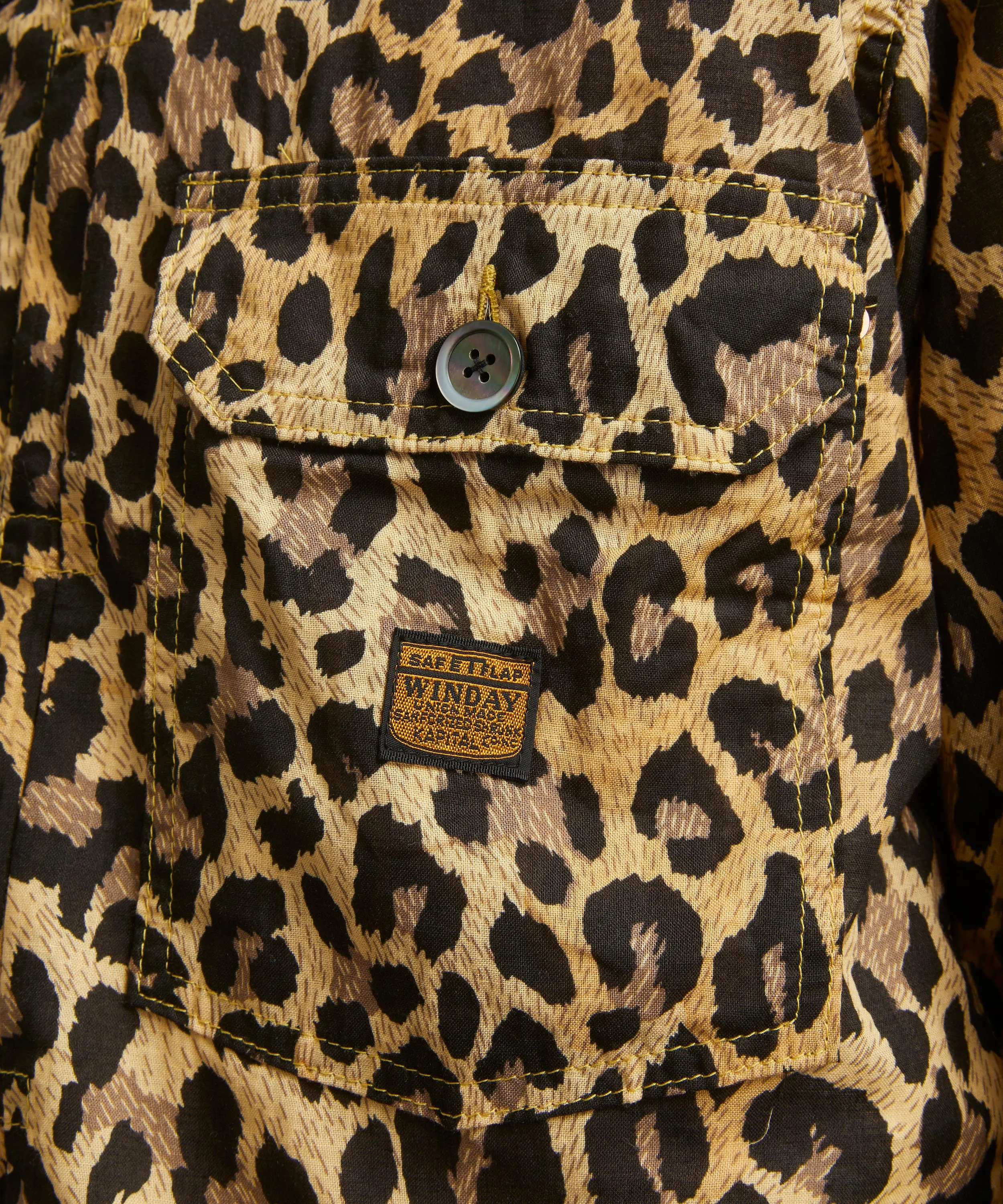 Leopard Print Cotton-Gauze 1st Jacket