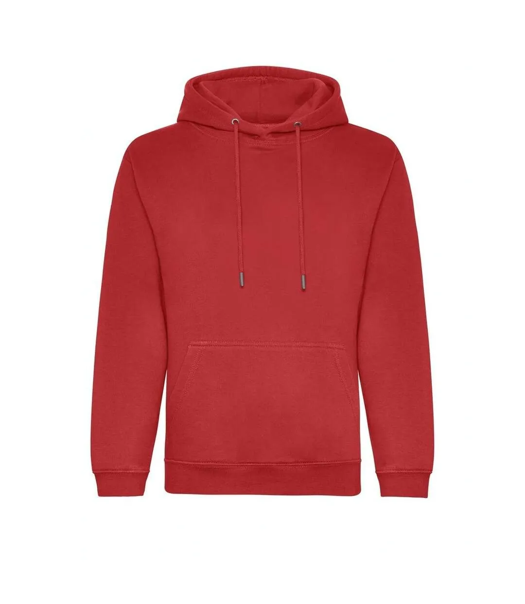 Mens organic hoodie fire red Awdis