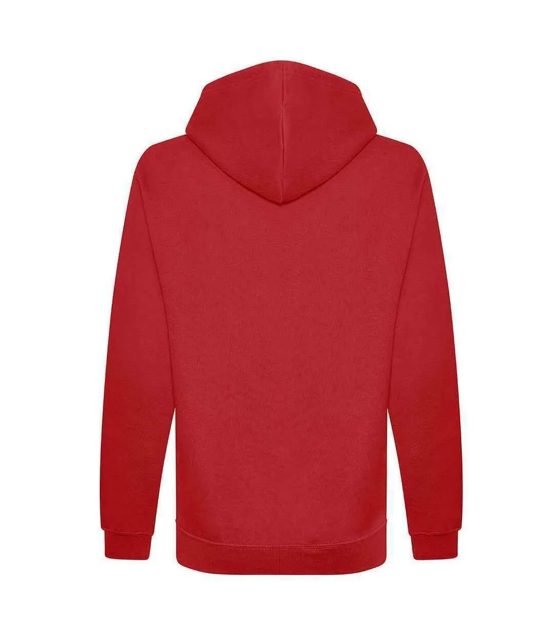 Mens organic hoodie fire red Awdis